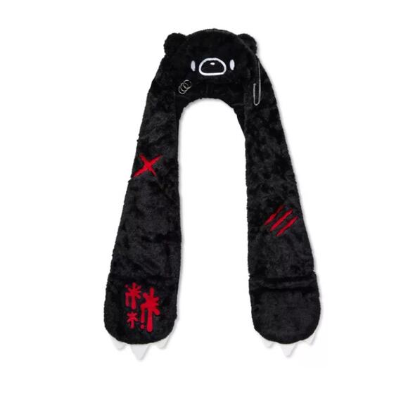 Black Gloomy Bear Goth Emo Punk Festival Fuzzy Cosplay Hat
